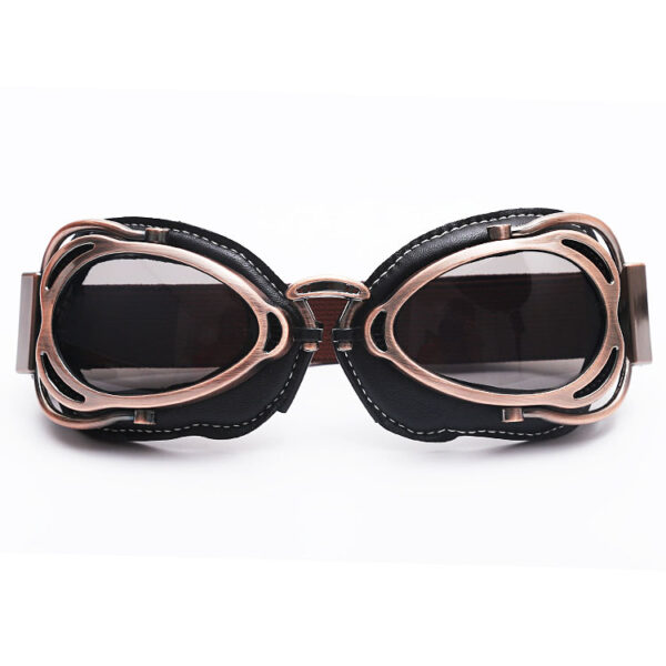 Wholesale Custom Leather Motorcycle Goggles Classic - Image 3