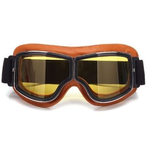 High Quality Customizable Leather Best Harley Goggles Vintage