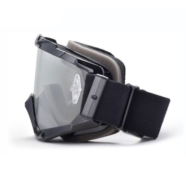 Black dirt bike goggles windproof anti fog anti Anti Scratch