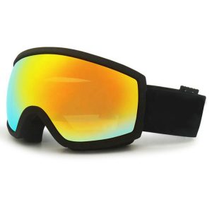 Ski goggles that fit over glasses anti-fog double layer spherical