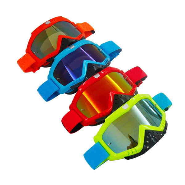 Dirt bike goggles with tear off - Image 4