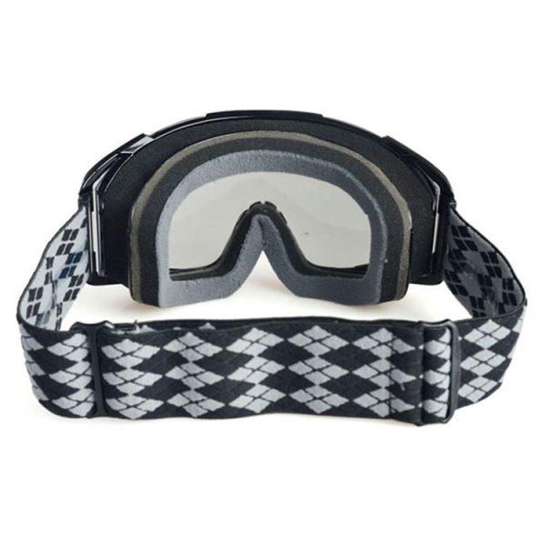 Black motocross goggles dirt bike impact cylindrical custom - Image 3