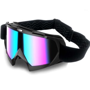 Mirrored motocross goggles anti fog racing motorcycle