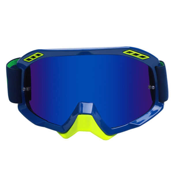 Blue motocross goggles tear off anti scratch windproof - Image 2