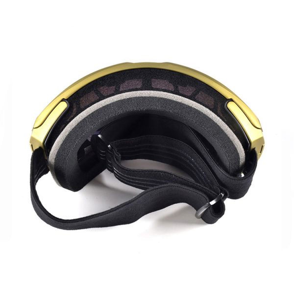 Yellow ski goggles magnetic UV400 anti fog lens - Image 3
