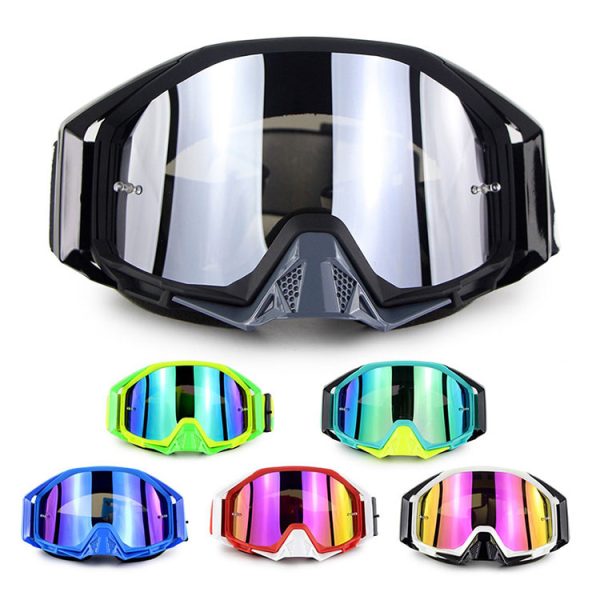 Cool dirt bike goggles UV400 anti scratch anti-fog custom - Image 3