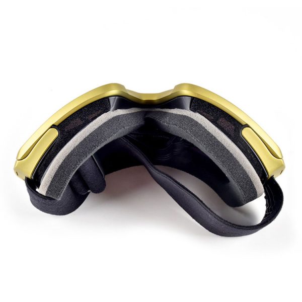 Yellow ski goggles magnetic UV400 anti fog lens - Image 4