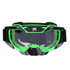 Mirrored dirt bike goggles anti fog anti uv anti scratch
