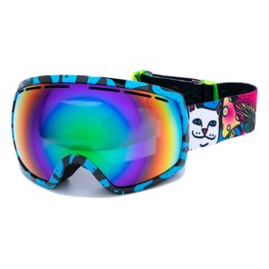 Psychedelic ski goggles water transfer frame strap custom