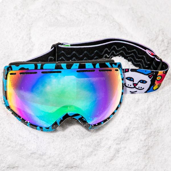 Psychedelic ski goggles water transfer frame strap custom - Image 3