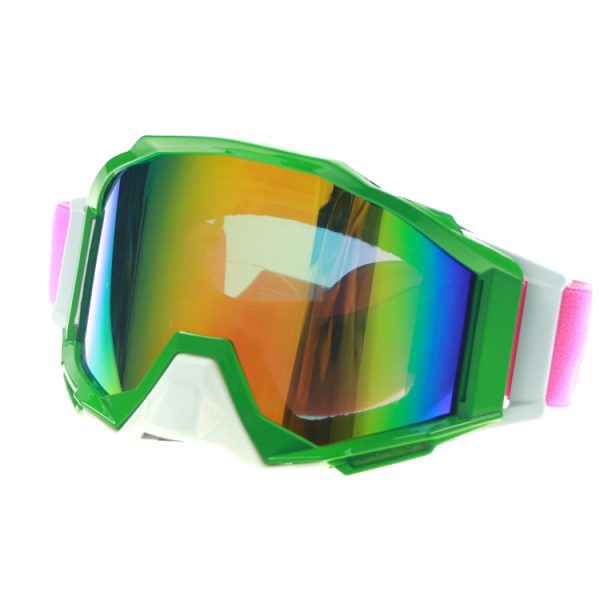 Green motocross goggles UV protective - Image 2