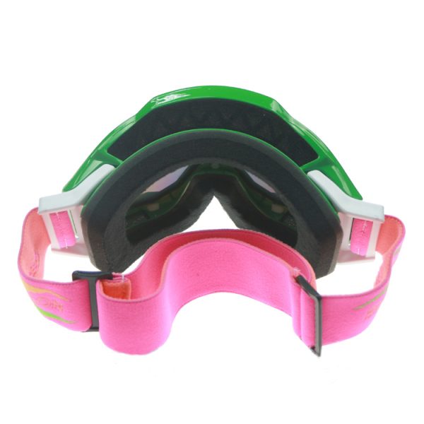 Green motocross goggles UV protective - Image 3