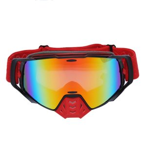 Anti fog dirt bike goggles with nose guard impact resistance