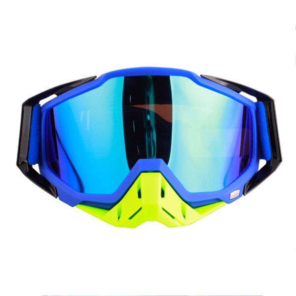 Blue mx goggles with nose guard anti-fog dust-proof