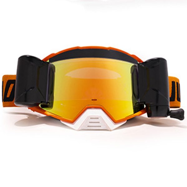 Roll off motocross goggles with nose guard custom