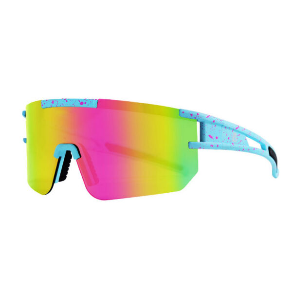 Multi color bike sunglasses interchangeable UV400 protection lens - Image 2