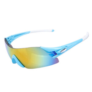 Frameless bicycle glasses mirror uv400 polarized lenses goggles
