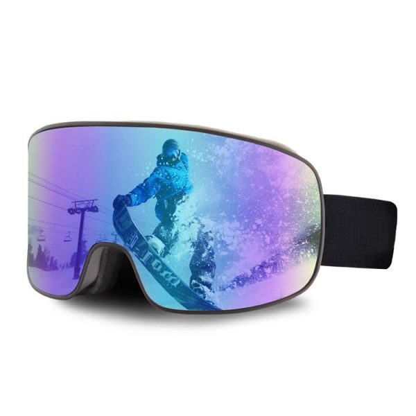 Mirror coating ski goggles OTG design UV protection