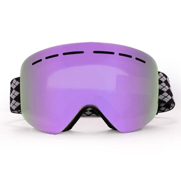 Snowboard magnetic goggles adjustable strap custom logo - Image 2