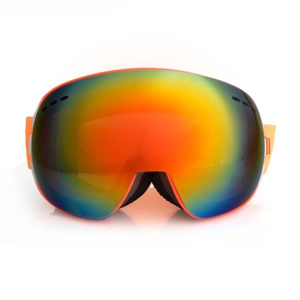 Snowboard goggles mirror lens UV400 anti fog adult