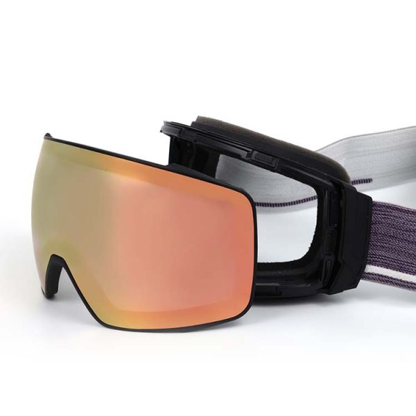 Custom snowboard goggles magnets lens elastic straps ski googles - Image 3