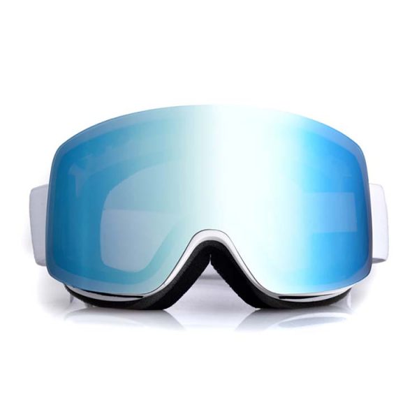 Frameless mirror ski goggles anti-slip silicone strap - Image 3