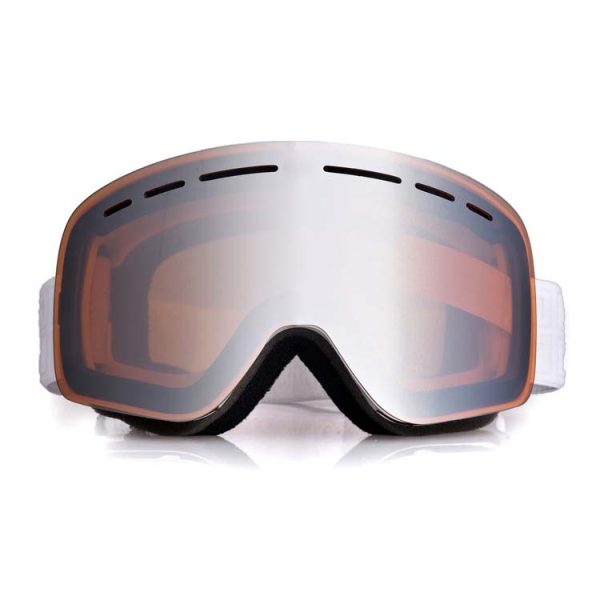 Child snow goggles dual anti-fog lens custom strap logo