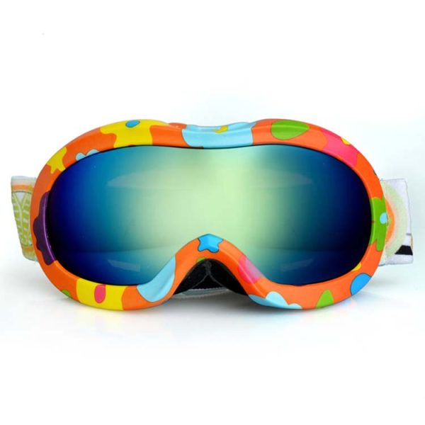 Junior snow goggles stylish water transfer printing frame