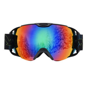 Dual lens ski goggles anti-fog