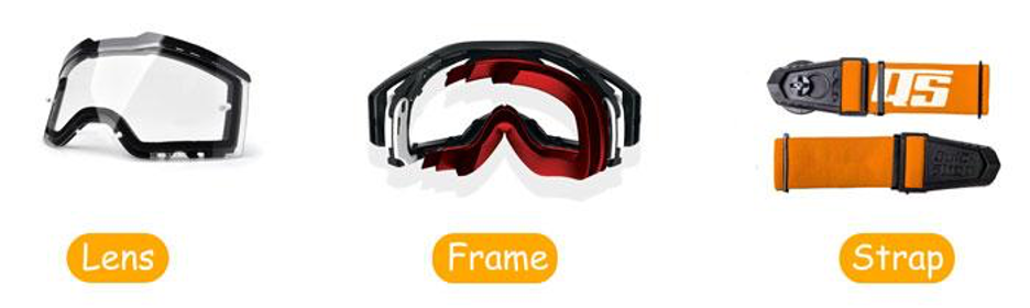 Unassembly of MX Goggles