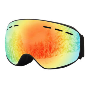 Spherical snow goggles mirrored anti uv