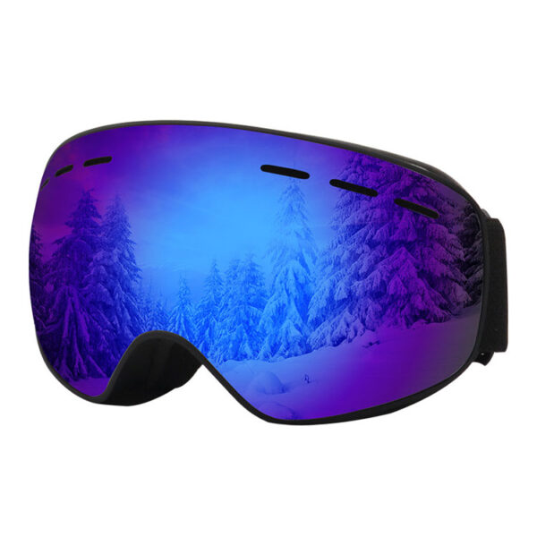 Spherical snow goggles mirrored anti uv - Image 4