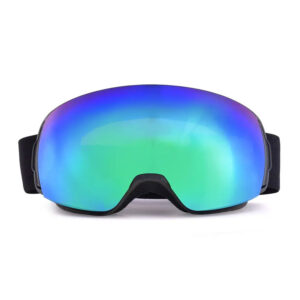 Magnetic snowboarding goggles spherical lens OTG design