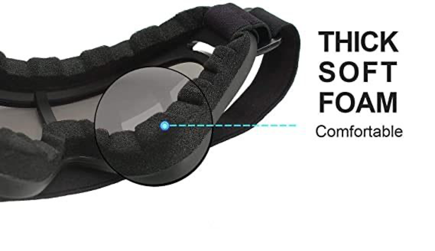 Soft 3 Layers Foam Padding on Goggles