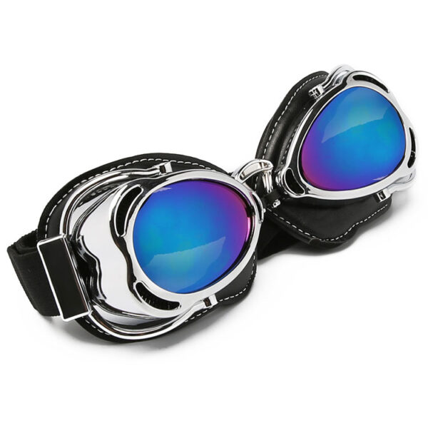 Vintage aviator motorcycle goggles Harley glasses - Image 2