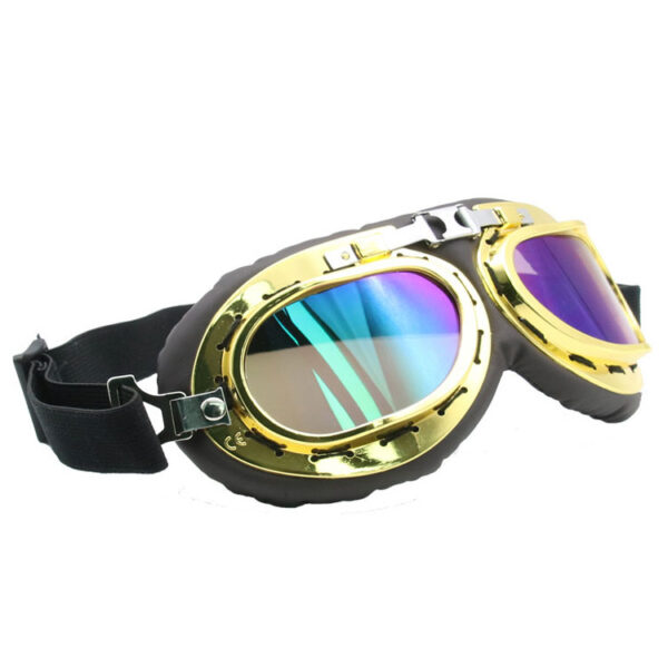 Old fashioned goggles retro off-road Harley goggles - Image 3