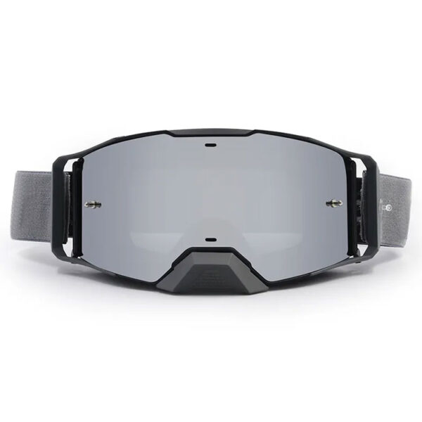 Dirtbike helmet goggles with removable nose guard - Image 2