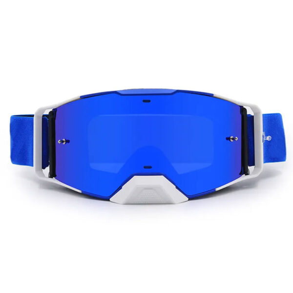 Dirtbike helmet goggles with removable nose guard - Image 3