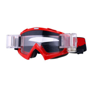 Off road goggles for dust with roll off system customizable