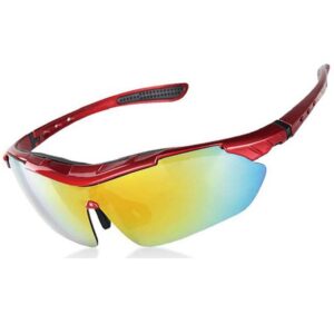 Sunglasses for bicycle riding spherical impact resistant