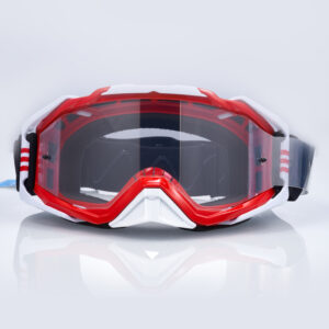 MX polarized goggles with laminated tear off