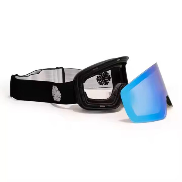 Interchangeable anti-fog OTG ski goggles for outdoor sports Plastic ski goggles with clear vision - Image 3