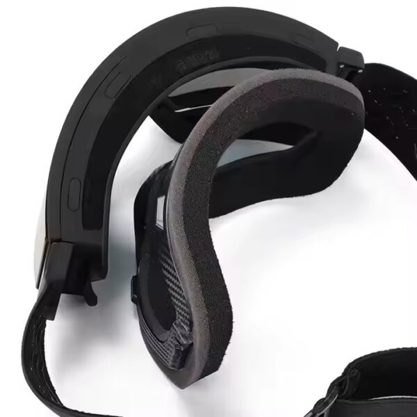 Electric heating goggles Snowmobile anti-fog magnetic interchangeable frameless OTG ski goggles - Image 6